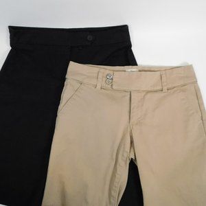 2Pr Dressy Shorts Black & Tan 6 CL3281 0520